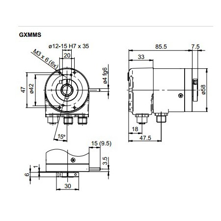 Absoluut multiturn GXMMS+impulsuitgang