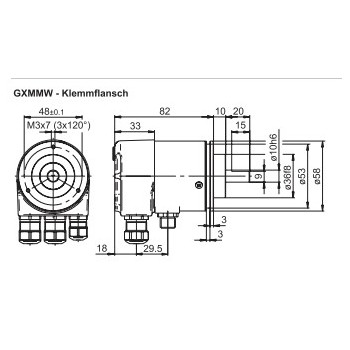 Absoluut multiturn GXMMW + impulsuitgang