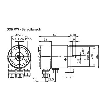 Absoluut multiturn GXMMW + impulsuitgang