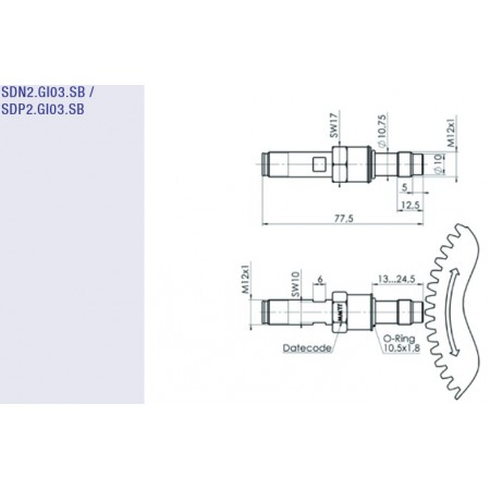 SDP15 - SPN/P2 - M12 High Pressure