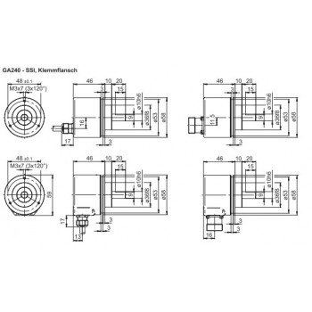 GA240 Absoluut singleturn SSI