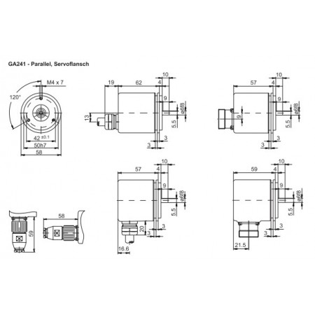 GA241 Absoluut singleturn parallel