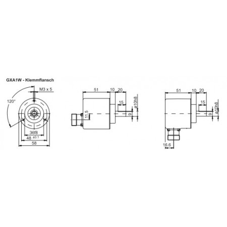 GXA1W Absoluut singleturn parallel