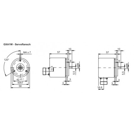 GXA1W Absoluut singleturn parallel