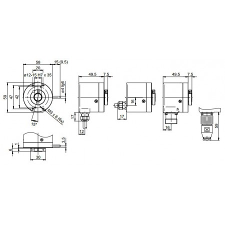 GXA2S Absoluut singleturn SSI