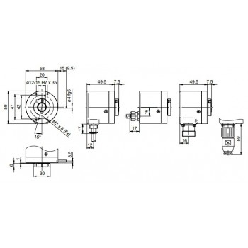 GXA2S Absoluut singleturn SSI