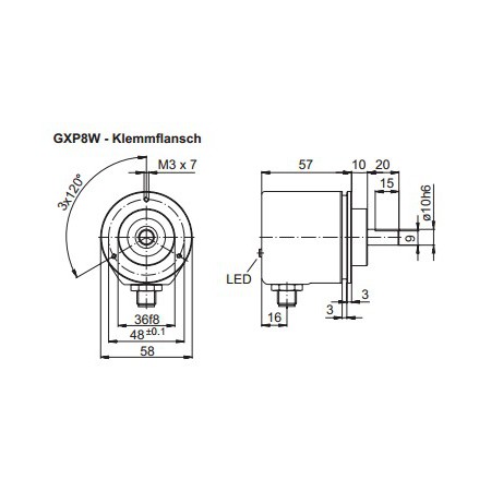 GXP8W Absoluut multiturn Devicenet